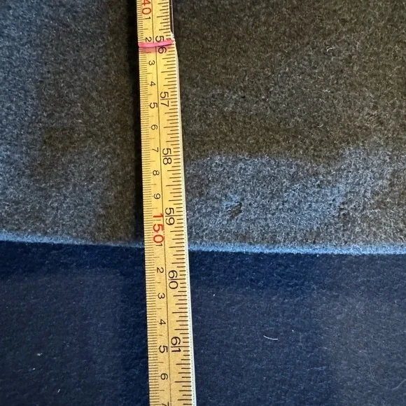 John Weitz Cashmere Wool blend Double-Breasted Dark Gray Coat Sz 4p - Picture 9 of 15